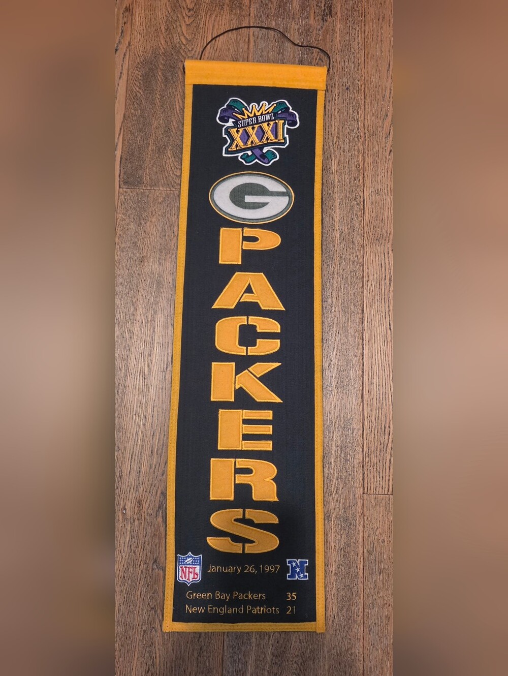 Winning Streak - NFL - Green Bay Packers - Banner / Pennant - Super Bowl XXXI